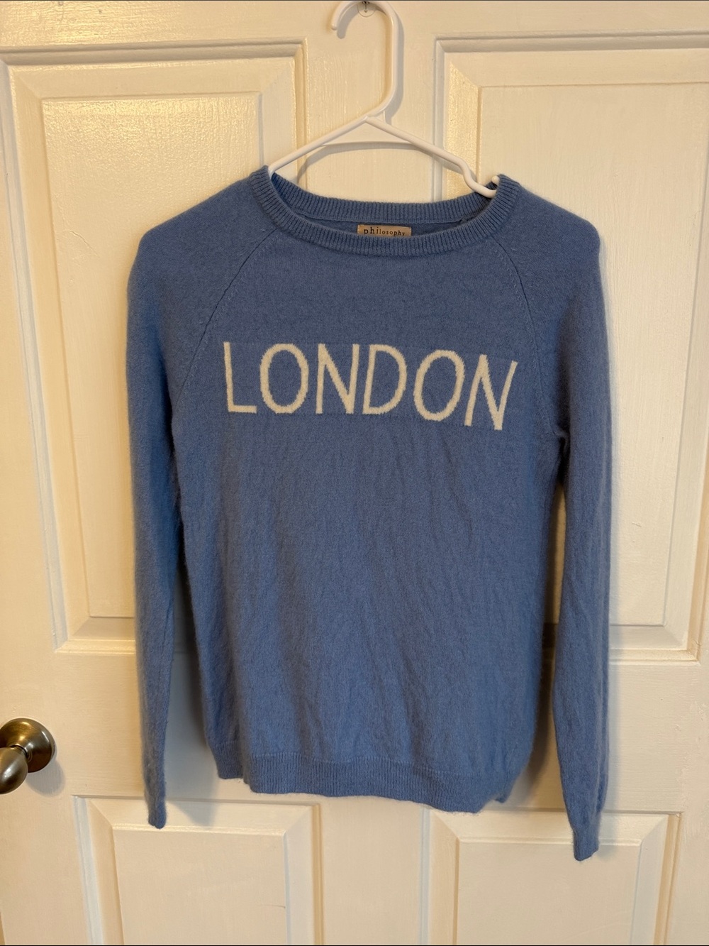 Blue Cashmere  Sweater - Women's